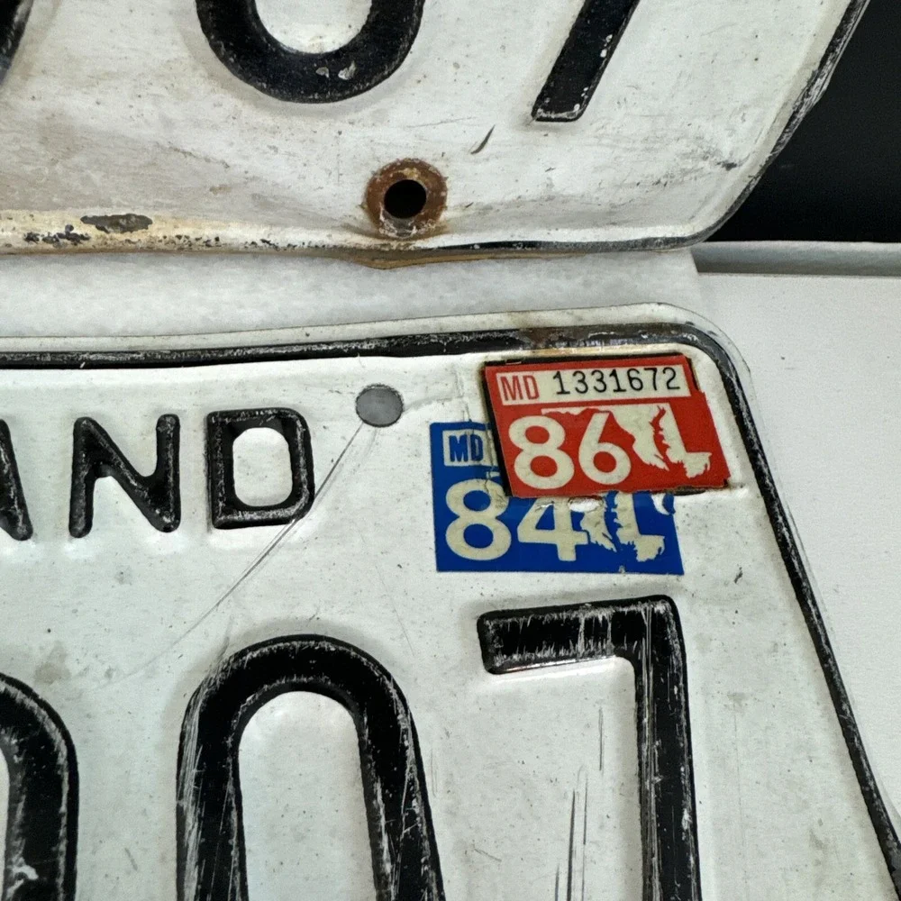 Maryland DKV 907 1986 Vintage License plate